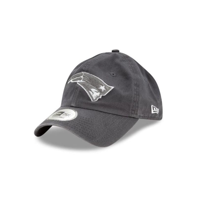 Grey New England Patriots Hat - New Era NFL Casual Classic Adjustable Caps USA4765380